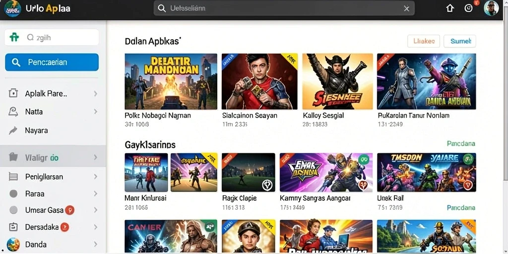 Tampilan utama aplikasi CINEMA77 yang menarik.