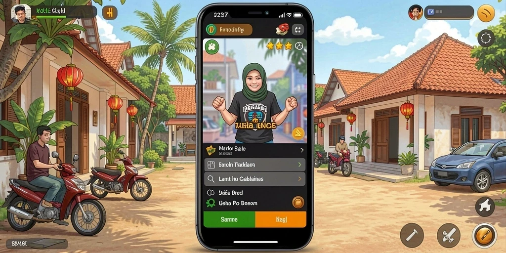 Screenshot pertama menampilkan aksi menegangkan dalam gameplay.