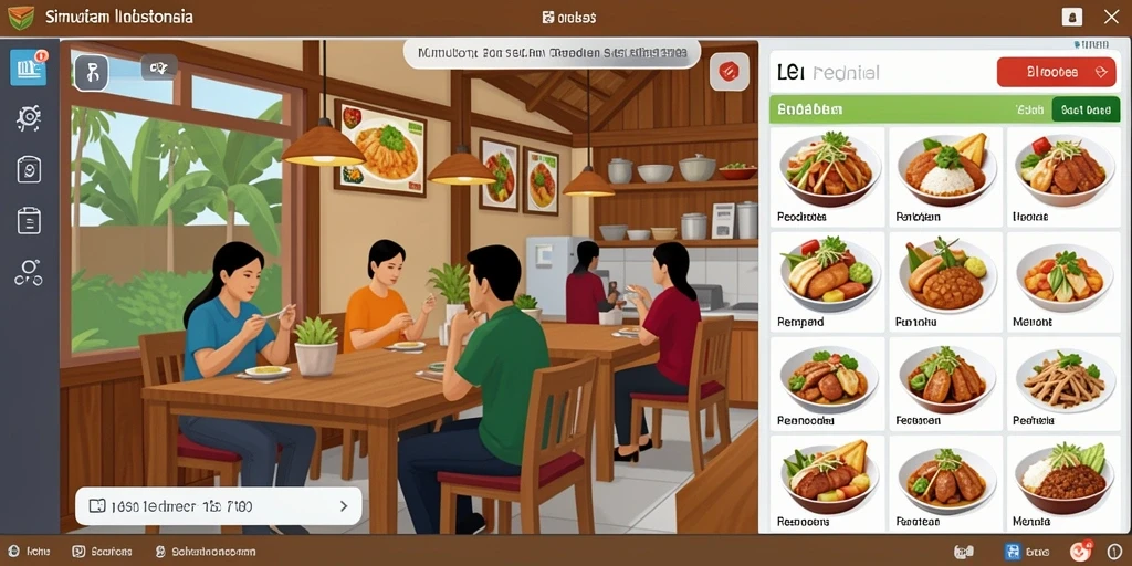 Tampilan menu utama yang menarik dan mudah dinavigasi.