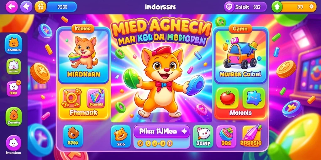 Tampilan menu utama yang menarik dan mudah diakses.